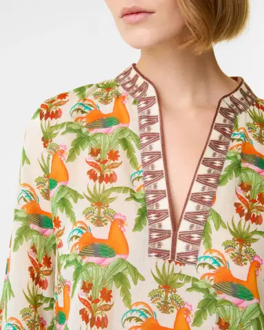 Emporio Sirenuse Giada Caftan in Midsummer Print | Thumbnail 2 Emporio Sirenuse Giada Caftan in Midsummer Print | Thumbnail 2