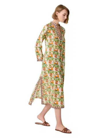 Emporio Sirenuse Giada Caftan in Midsummer Print | Thumbnail 1 Emporio Sirenuse Giada Caftan in Midsummer Print | Thumbnail 1