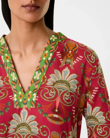 Emporio Sirenuse Giada Caftan in River Valley Print | Thumbnail 2