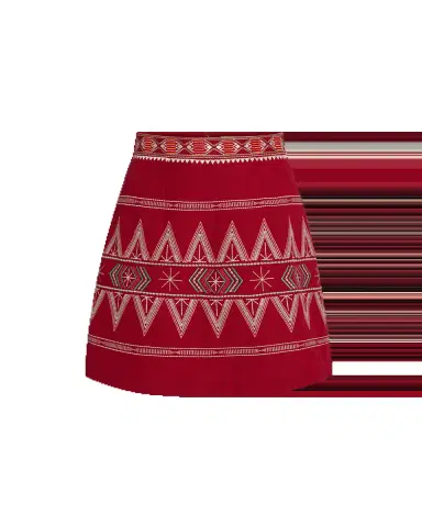 Emporio Sirenuse Giuliana Skirt with Ballerina Embroidery | Thumbnail 11 Emporio Sirenuse Giuliana Skirt with Ballerina Embroidery | Thumbnail 11