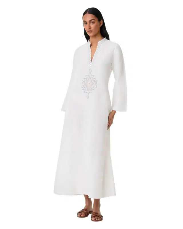 Jenna Caftan with Meridiana Embroidery