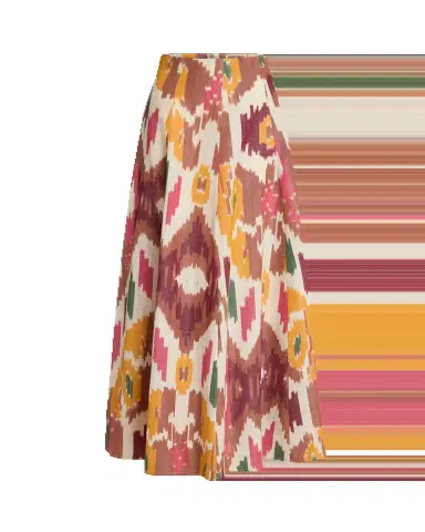 Emporio Sirenuse Kika Skirt in Watercolor Ikat | Thumbnail 13