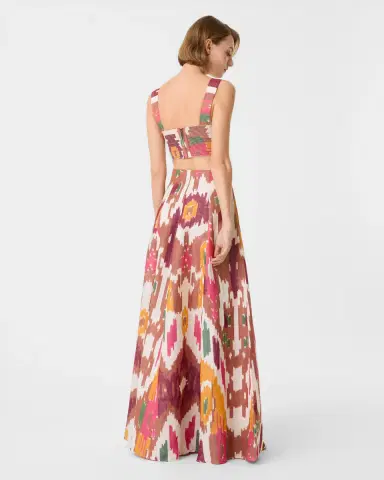 Emporio Sirenuse Kika Skirt in Watercolor Ikat | Thumbnail 10