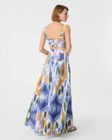 Emporio Sirenuse Kika Skirt in Watercolor Ikat | Thumbnail 9 Emporio Sirenuse Kika Skirt in Watercolor Ikat | Thumbnail 9