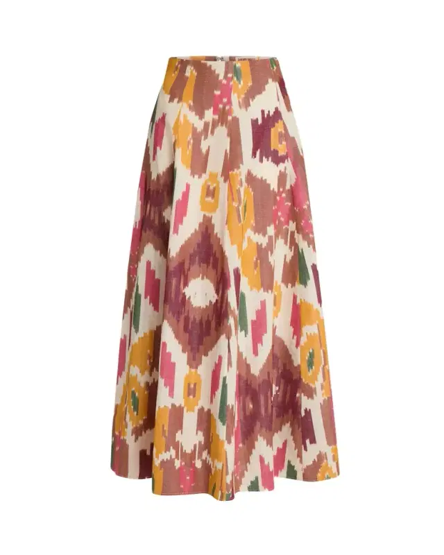 Kika Skirt in Watercolor Ikat