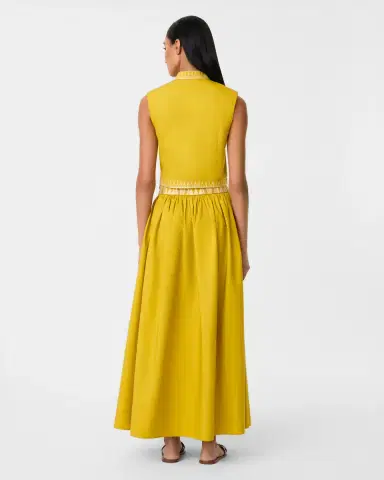 Emporio Sirenuse Ombretta Skirt with Papyrus Embroidery | Thumbnail 4 Emporio Sirenuse Ombretta Skirt with Papyrus Embroidery | Thumbnail 4