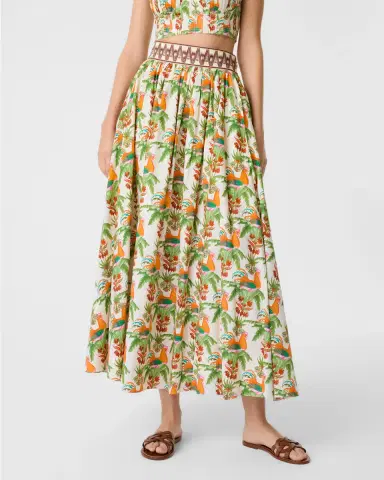 Emporio Sirenuse Ombretta Skirt in Midsummer Print | Thumbnail 2 Emporio Sirenuse Ombretta Skirt in Midsummer Print | Thumbnail 2