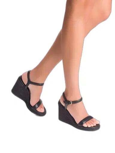 Gianvito Rossi Leather Espadrille Wedges | Thumbnail 1
