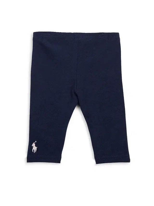 Polo Ralph Lauren Baby Girl's Stretch Cotton Leggings - French Navy 9 Months