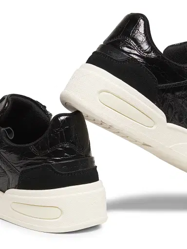 Giuseppe Zanotti Men's GZ Ghost Embossed-Leather Low-Top Sneakers - Nero | Thumbnail 5