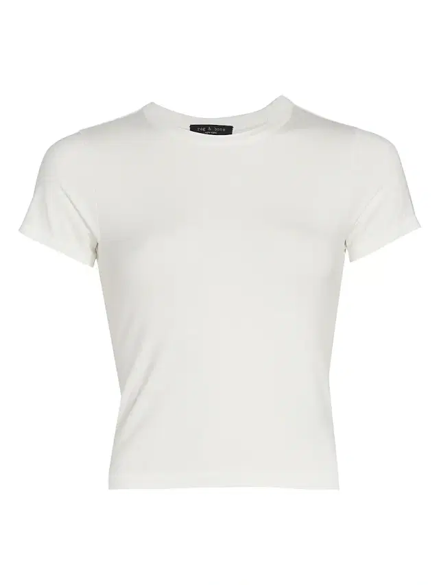 rag & bone Women's ICONS Luca Baby T-Shirt - White