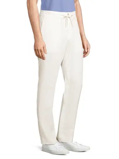 Vince Men's Lightweight Hemp Pants - Bone | Thumbnail 3 Vince Men's Lightweight Hemp Pants - Bone | Thumbnail 3
