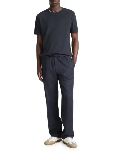 Vince Men's Louie Wool Twill Pants - Dark Blue | Thumbnail 2 Vince Men's Louie Wool Twill Pants - Dark Blue | Thumbnail 2