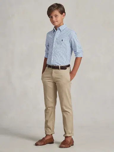 Polo Ralph Lauren Little Boy's Plaid Button-Down Shirt - Blue | Thumbnail 5 Polo Ralph Lauren Little Boy's Plaid Button-Down Shirt - Blue | Thumbnail 5