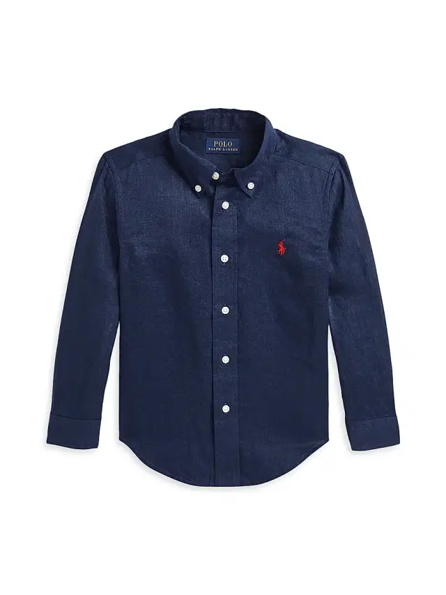 Polo Ralph Lauren Little Boy's & Boy's Linen Button-Up Shirt - Navy