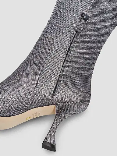 Stuart Weitzman Women's Xcurve 85MM Slouch Boots - Gunmetal | Thumbnail 6