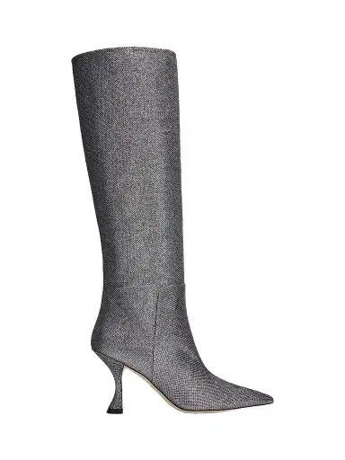 Stuart Weitzman Women's Xcurve 85MM Slouch Boots - Gunmetal | Thumbnail 1
