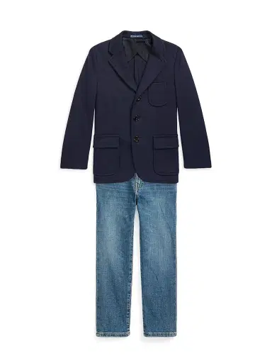 Polo Ralph Lauren Little Boy's & Boy's Soft Sport Coat - Navy | Thumbnail 2