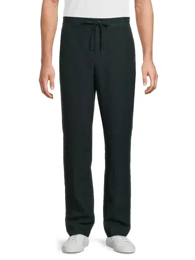 Vince Men's Lightweight Hemp Pants - Seaweed | Thumbnail 3 Vince Men's Lightweight Hemp Pants - Seaweed | Thumbnail 3