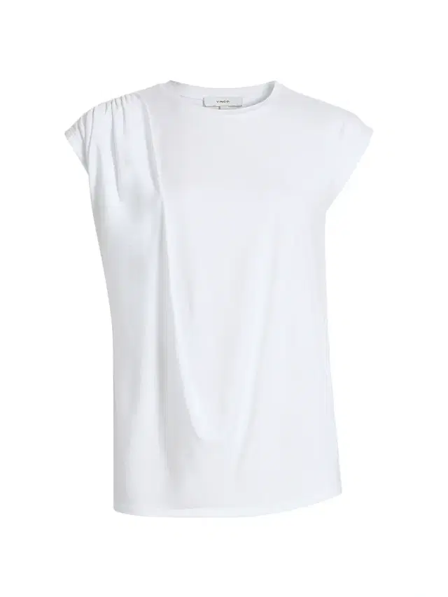 Vince Women's Draped Cotton Top - Optic White