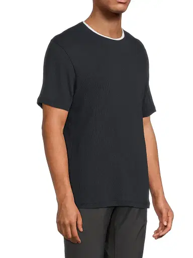 Vince Men's Relaxed Double-Collar Crewneck T-Shirt - Coastal | Thumbnail 4 Vince Men's Relaxed Double-Collar Crewneck T-Shirt - Coastal | Thumbnail 4