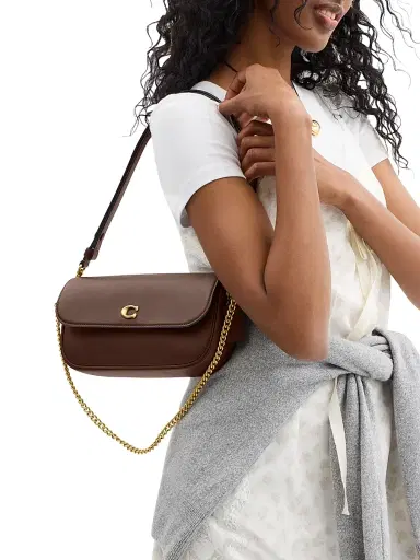 COACH Women's Brook Leather Chain Shoulder Bag - Maple | Thumbnail 3