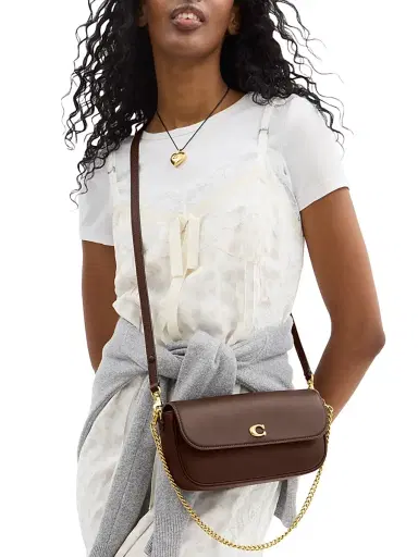 COACH Women's Brook Leather Chain Shoulder Bag - Maple | Thumbnail 4