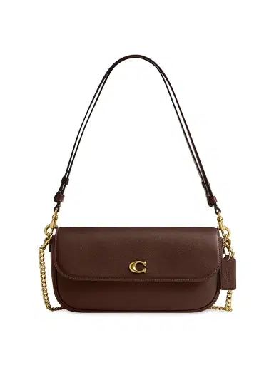 COACH Women's Brook Leather Chain Shoulder Bag - Maple | Thumbnail 1