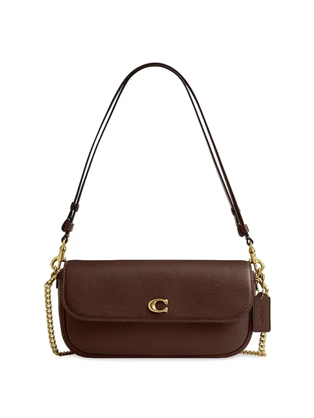 Women's Brook Leather Chain Shoulder Bag - Maple