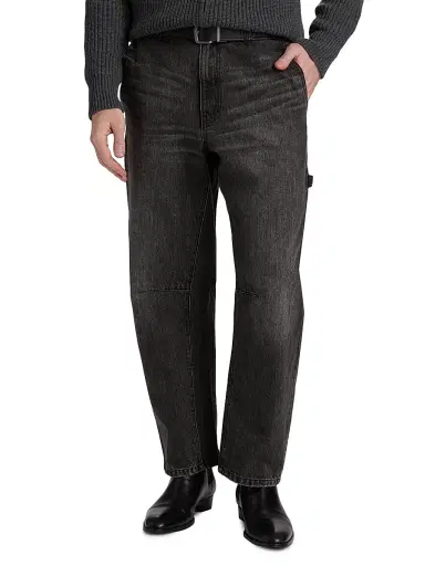 Nili Lotan Men's Carpenter Faded Jeans - Stone Black Wash - Size 36 | Thumbnail 3 Nili Lotan Men's Carpenter Faded Jeans - Stone Black Wash - Size 36 | Thumbnail 3