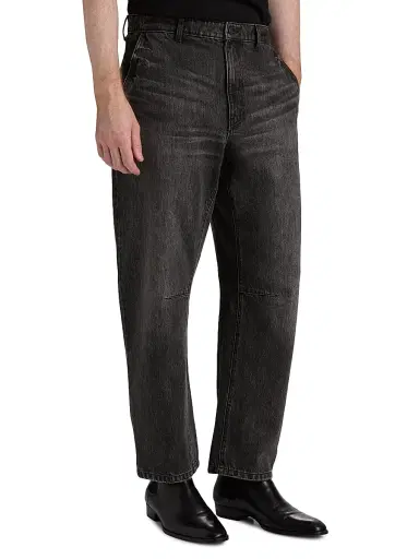 Nili Lotan Men's Carpenter Faded Jeans - Stone Black Wash - Size 36 | Thumbnail 4 Nili Lotan Men's Carpenter Faded Jeans - Stone Black Wash - Size 36 | Thumbnail 4
