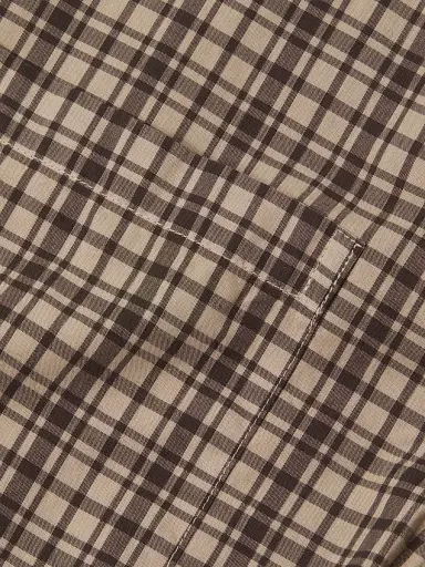 Vince Men's Great Falls Plaid Cotton Shirt - River Sand | Thumbnail 6