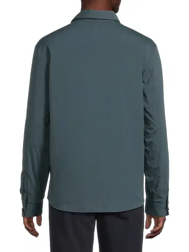 Vince Men's Insulated Cotton-Blend Shirt Jacket - Clear Lake | Thumbnail 5 Vince Men's Insulated Cotton-Blend Shirt Jacket - Clear Lake | Thumbnail 5