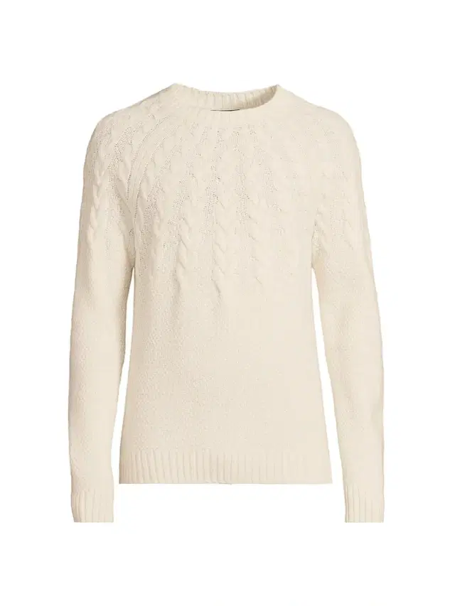 Vince Men's Airspun Cable Merino Wool Sweater - Light Dune