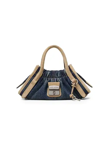 Marc Jacobs Women's Cristina Denim-Suede Satchel - Dark Wash Indigo | Thumbnail 1