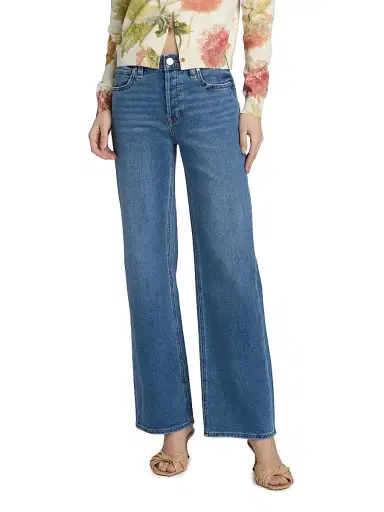 Hudson Jeans Women's Rosie Stretch-Denim Wide-Leg Jeans | Thumbnail 3