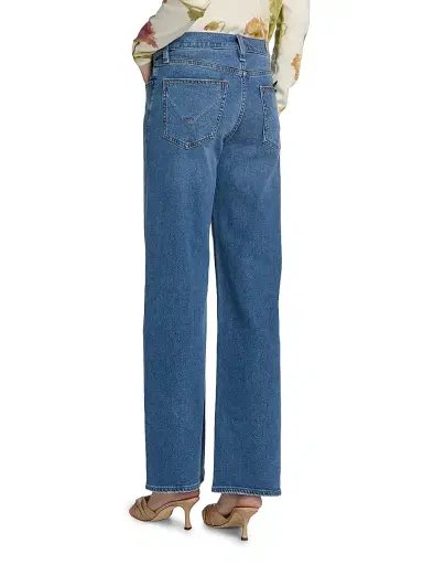 Hudson Jeans Women's Rosie Stretch-Denim Wide-Leg Jeans | Thumbnail 5