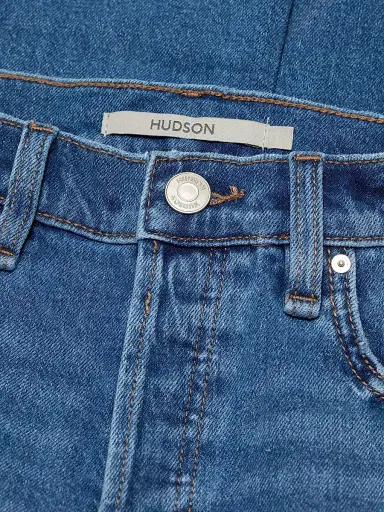 Hudson Jeans Women's Rosie Stretch-Denim Wide-Leg Jeans | Thumbnail 7