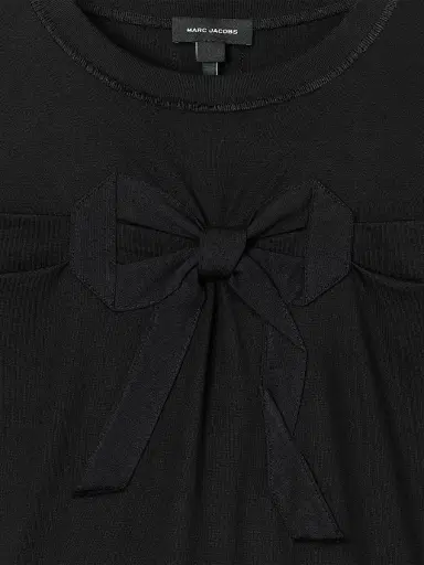 Marc Jacobs Women's Asymmetric Bow-Detail T-Shirt Midi-Dress - Black - Size Small | Thumbnail 6 Marc Jacobs Women's Asymmetric Bow-Detail T-Shirt Midi-Dress - Black - Size Small | Thumbnail 6