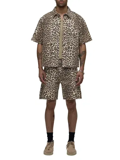 Hudson Jeans Men's Rex Cheetah-Print Denim Shirt - Cheetah - Size XXL | Thumbnail 2 Hudson Jeans Men's Rex Cheetah-Print Denim Shirt - Cheetah - Size XXL | Thumbnail 2