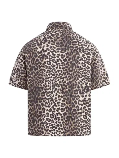 Hudson Jeans Men's Rex Cheetah-Print Denim Shirt - Cheetah - Size XXL | Thumbnail 7 Hudson Jeans Men's Rex Cheetah-Print Denim Shirt - Cheetah - Size XXL | Thumbnail 7