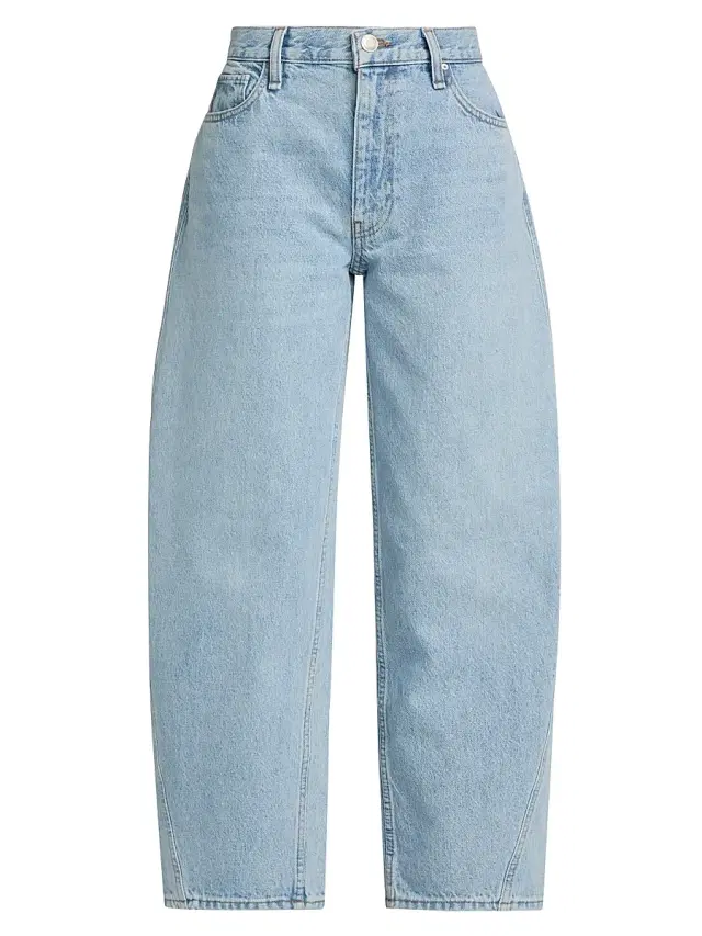 Hudson Jeans Women's Courtney Baby Barrel-Leg Crop Jeans - Wash Away