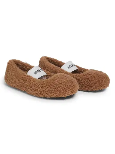 Moon Boot Women's Shearling Ballerina Flats - Cognac | Thumbnail 2 Moon Boot Women's Shearling Ballerina Flats - Cognac | Thumbnail 2