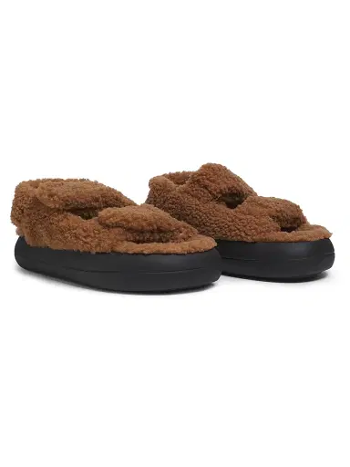 Moon Boot Women's  Shearling Sandals - Cognac | Thumbnail 2