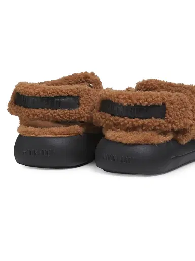 Moon Boot Women's  Shearling Sandals - Cognac | Thumbnail 3