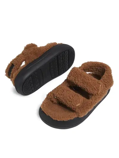Moon Boot Women's  Shearling Sandals - Cognac | Thumbnail 6