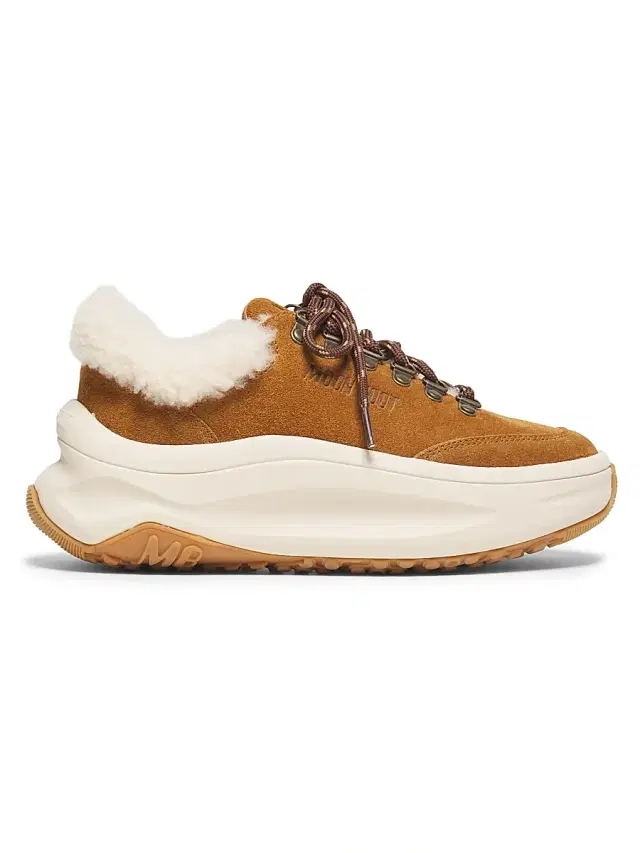 Moon Boot Women's City Shearling-Trim Platform Sneakers - Cognac