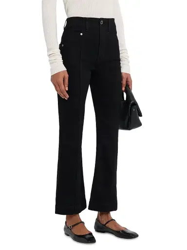 Veronica Beard Women's Carson High-Rise Cropped Regular-Fit Jeans | Thumbnail 3