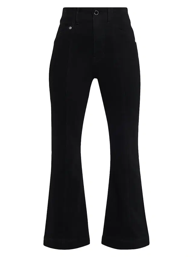 Veronica Beard Women's Carson High-Rise Cropped Regular-Fit Jeans - Onyx