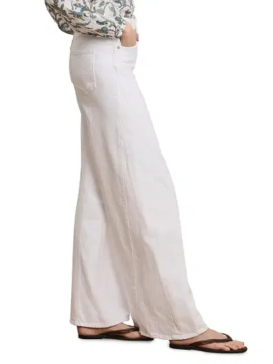 Veronica Beard Women's Vicki Spliced Extra Wide-Leg Jeans | Thumbnail 4 Veronica Beard Women's Vicki Spliced Extra Wide-Leg Jeans | Thumbnail 4